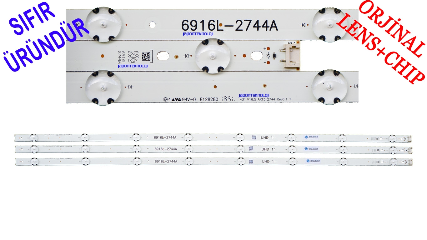 LG,%2043UF6407,%2043UH610V,%2043UH610N%20LED%20BAR,%2043’’%20V16.5%20ART3%202744,%206916L-2744A%20LC430DGE%20(FJ)(M2)%20LC430DGE%20FJ%20M2%20SIFIR%20LED%20BAR%20TAKIM