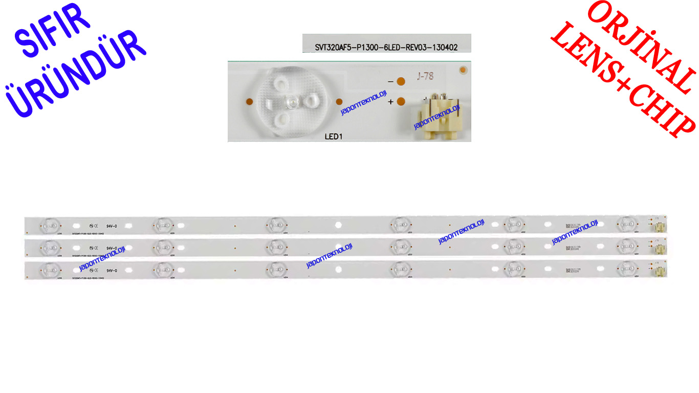 TOSHIBA,%2032P1300D,%20LED%20BAR,%20BACKLIGHT,%20SVT320AF5%20_%20P1300%20_%206LED%20_%20REV03%20_%20130402%20-%206%20LEDLİ,%20%2032P1300,%2032P1400VT,%2032P1400VE,%2032P1400D,%2032P2400VT,%20TV%20LED%20BAR