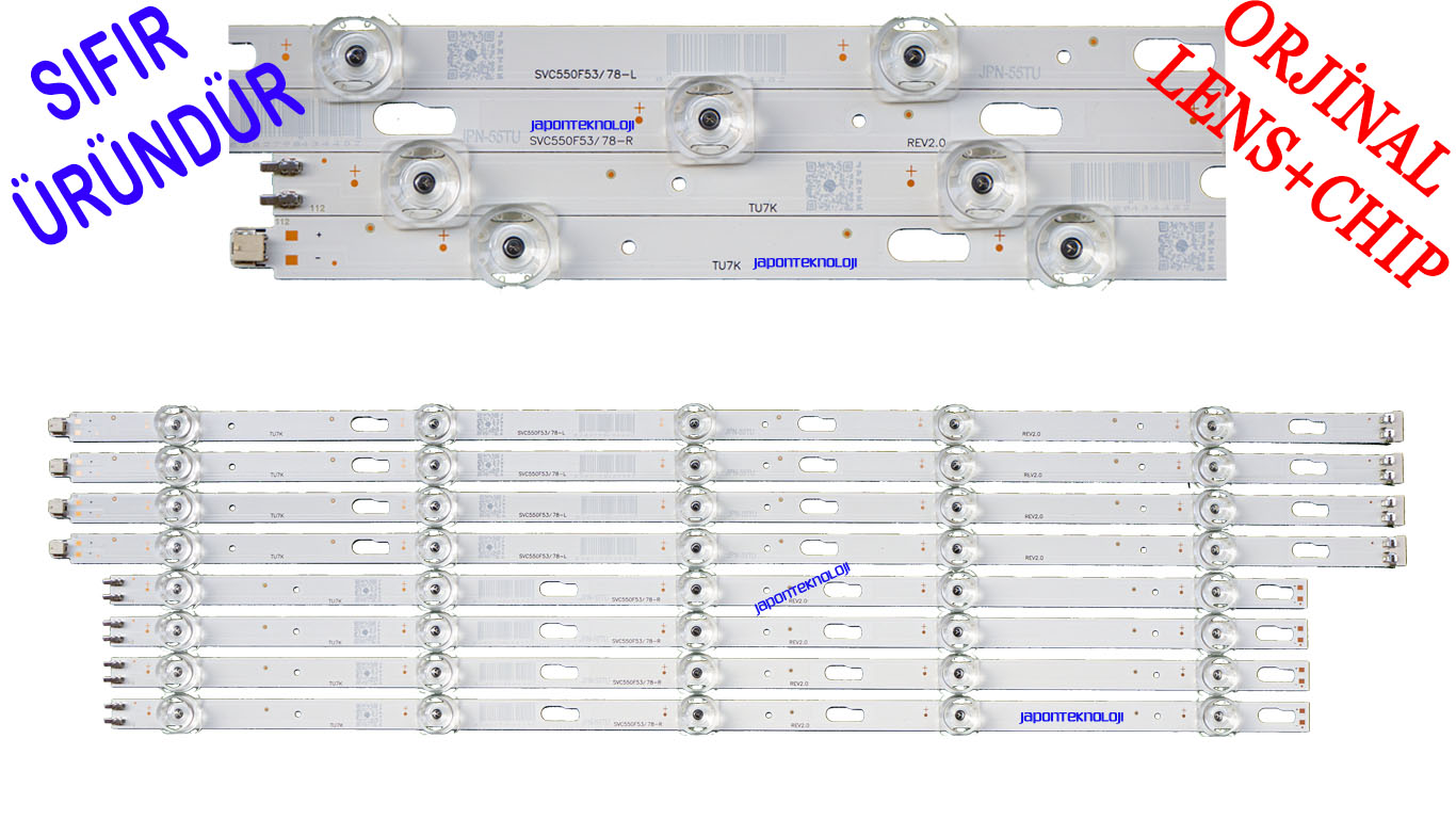 SAMSUNG%20UE55TU7000U,%20UE55TU8000U,%20LED%20BAR,%20PANEL%20LEDLERİ,%20BN96-50316A,%20BN96-50315A