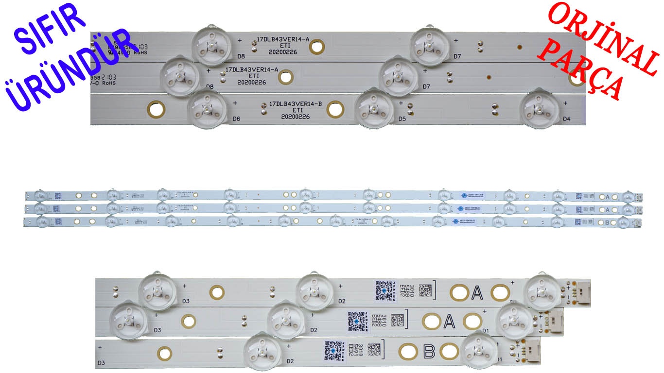 17DLB43VER14-B,%2017DLB43VER14-A,%20LED%20BAR,%20VES430QNDB-2D-N41,%2020200226,%2030105488,%2030105491,%20VESTEL%20LED%20BAR%20BACKLIGHT