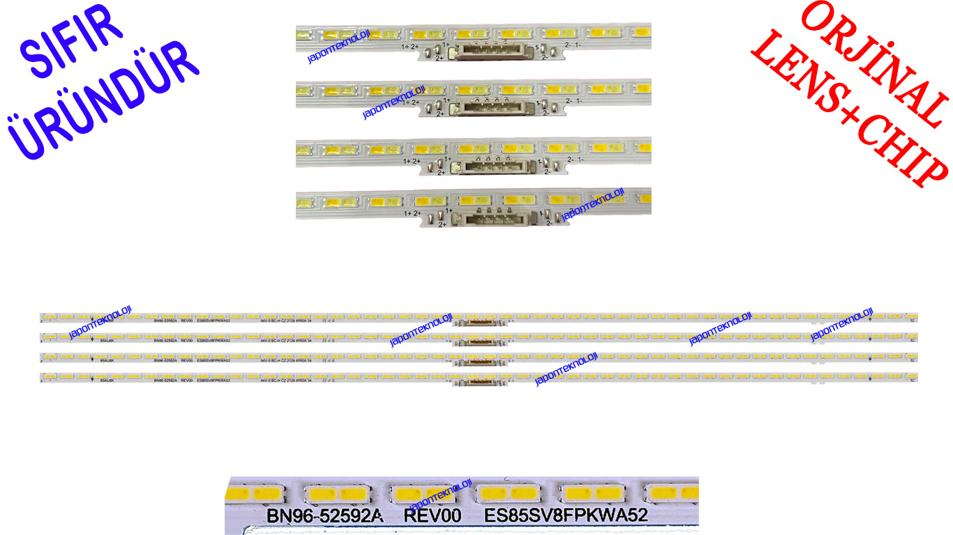 SAMSUNG, QM85C,%20UE85AU8000U,%20UE85BU8000U,%20UE85CU8000U,%20UE85DU8000U,%20LED%20BAR,%20BACKLIGHT,%20PANEL%20LEDLERİ,%20BN96-52592A, ES85SV8FPKWA52