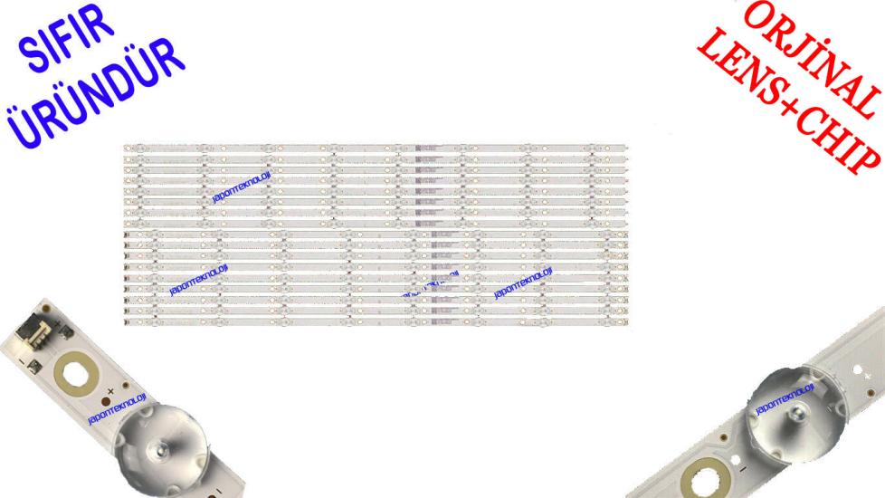 PHILIPS, 75PUS7354, 75PUS7354/12, LED BAR BACKLIGHT, PANEL LEDLERİ, GJ-2K19-750-D816-L-V3 LB- GM3030-GJPHP758X16PC29-R-T M08-TP75030-0801L, CEJJ-LB750Z-8S1P-M3030-J-2