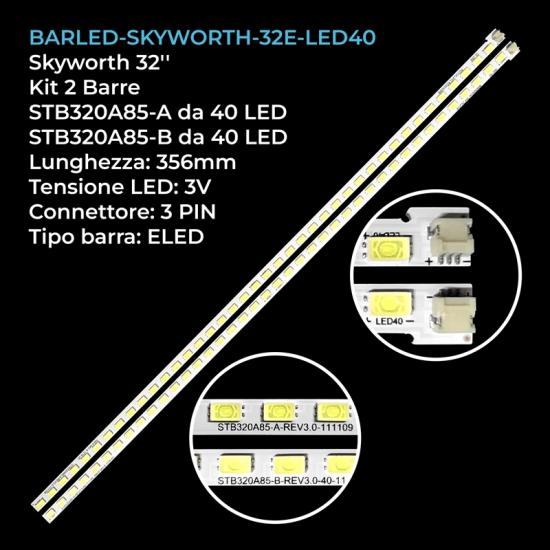 STB320A85-A, STB320A85-B REV3.0, Skyworth 32E59RM, LED BAR, BACKLIGHT