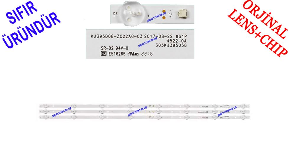 TELEFOX, 40TD4000FHD LED BAR, KJ395D08-ZC22AG-03, KJ395D08-ZC22AG-03A, BACKLIGHT