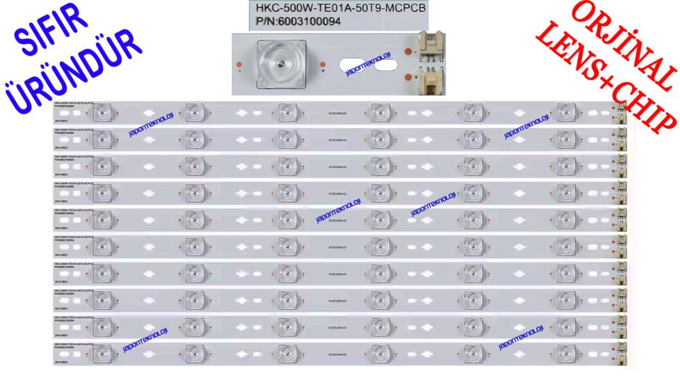 SANYO, LE127S13SM, HKC-500W-TE01A-50T9-MCPCB, HKC-500W-TE01A-50T9-MCPCB, 6003100094, HKC:605007001 BIN:KFDX, Sanyo LE127S13SM, T500HVN01.0, Led Bar, Panel Ledleri, Backligth Strip